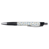 Blauw, Goud & Wit Grieks Oogmati Patroon Pen (Bodem)