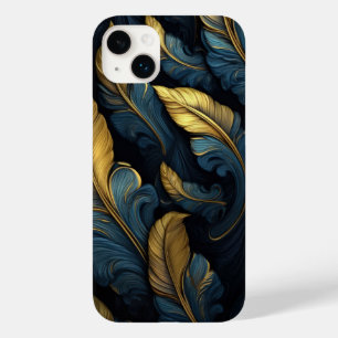 Blauw - Gouden bladeren Case-Mate iPhone 14 Plus Hoesje