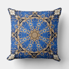 Blauw Gouden Decoratiekussen Kussen