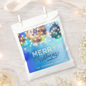 Blauw Gouden Kerstbal Slingerlicht Kerstversiering Bedankzakje (Geknipt)