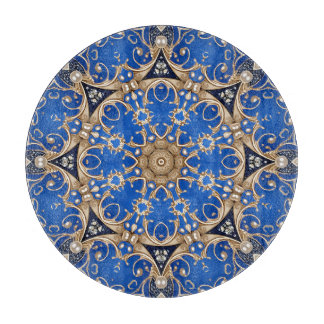 Blauw Gouden Sier Snijplank