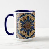 Blauw Gouden Siermug Mok (Links)