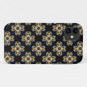 Blauw gouden ster eindeloos patroon Case-Mate iPhone case (Achterkant (horizontaal))