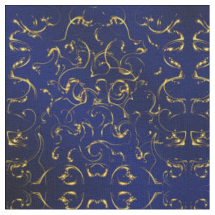 blauw gouden stof, kleurrijk huis textiel stof