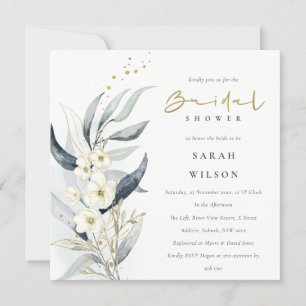 Blauw goudmakreel Vrijgezellenfeest Kaart