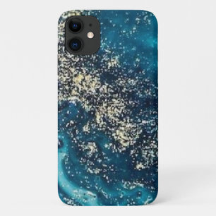 Blauw goudmarmer Hoesje-Mate Barely Daar Apple iPhone 11 Hoesje