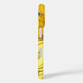  blauw goudpatroon Case-Mate iPhone case (Achterkant / Rechts)