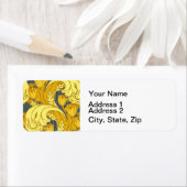  blauw goudpatroon etiket (Insitu)