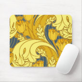 blauw goudpatroon muismat (Met muis)