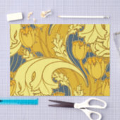  blauw goudpatroon tissuepapier (Craft)