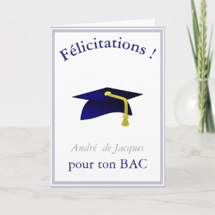 blauw graduatiemechanisme - Gefeliciteerd in het F Kaart