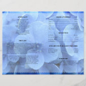 Blauw graf Funeral Template (Achterkant)