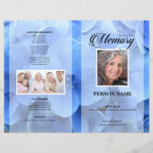 Blauw graf Funeral Template (Voorkant)