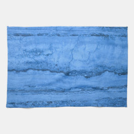 Blauw Graniet patroon blauw marmer blauwe rotsstee Theedoek