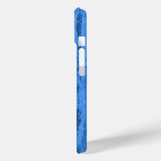 Blauw granietpatroon, blauwe marmer, blauwe steen Case-Mate iPhone case (Achterkant / Links)