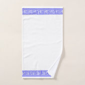 Blauw Grecian Frieze-ontwerp Bad Handdoek (Handdoek)