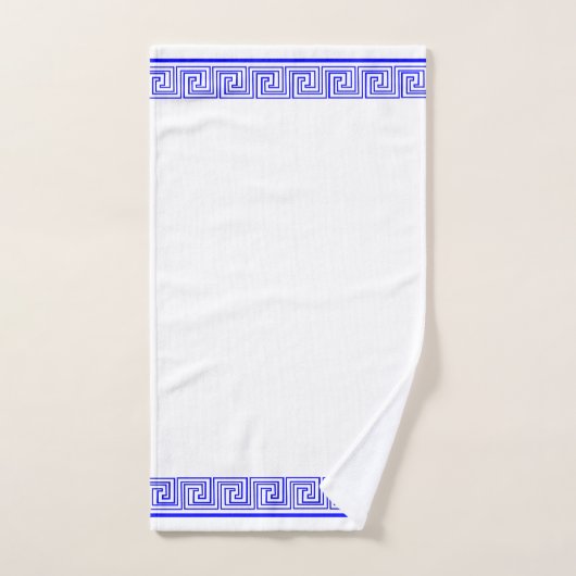 Blauw Grecian Frieze-ontwerp Bad Handdoek (Handdoek)