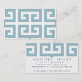 Blauw Grieks Visitekaartje (Voorkant / Achterkant)