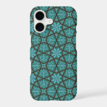  blauw grijs Arabisch Egypte geometrisch patroon