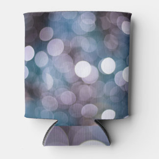 Blauw grijs bokeh, abstracte achtergrond. blikjeskoeler