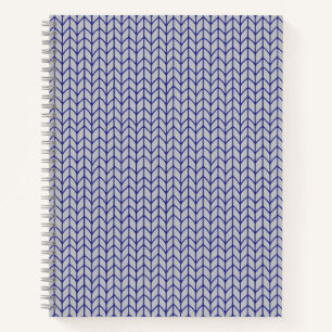 BLAUW GRIJS BREI 21,5x28cm Spiraal Notebook Notitieboek