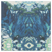 Blauw, grijs, crème en wit weefsel "Dublin" Stof (Close Up)