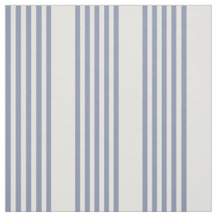 Blauw-grijs en beige vijf stripe patronen stof
