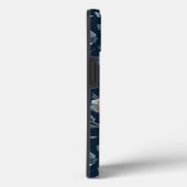 Blauw grijs geel maanpatroon C Case-Mate iPhone Case (Achterkant / Rechts)