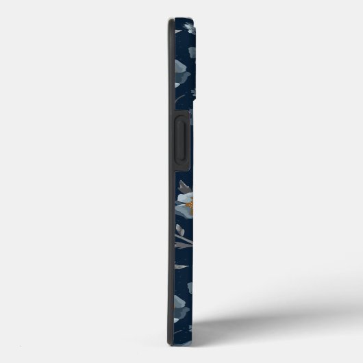 Blauw grijs geel maanpatroon C Case-Mate iPhone Case (Achterkant / Rechts)