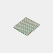 Blauw Grijs Geruit Patroon Modern Checkerboard Post-it® Notes (Schuin)
