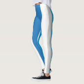 Blauw / Grijs Gestreepte Leggings 1 (Links)