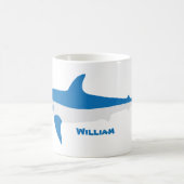 Blauw Grijs Mako Shark Mok (Center)