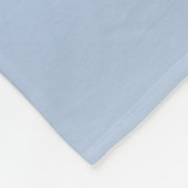 Blauw & Grijs Monogram bewerkbare kleurencombinati Fleece Deken (Hoek)