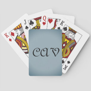 Blauw Grijs Pokerkaarten