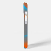 Blauw Grijs Sinaasappel Ombre Geometrische Abstrac Case-Mate iPhone Case (Achterkant / Links)