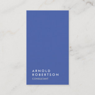 Blauw grijs Trendy Modern minimalist Eenvoudig Visitekaartje