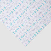 Blauw grijs wit pastel deco Pattern Baby Gift Tissuepapier (Detail)