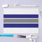 Blauw/grijs/wit Stripe 18 lbs-papier Tissuepapier (Craft)