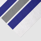 Blauw/grijs/wit Stripe 18 lbs-papier Tissuepapier (Detail)