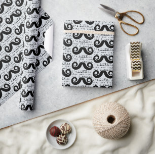 Blauw Grijs Zwart Grappig Humor Ik Snavel Cadeaupapier