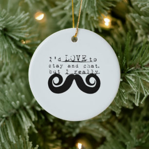 Blauw Grijs Zwart Grappig Humor Ik Snavel Keramisch Ornament