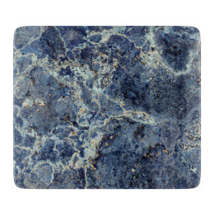 Blauw Grijs Zwart Marmer & Beige Aderen Snijplank