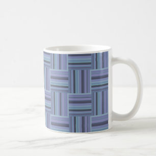 Blauw-grijze stremplanken koffiemok