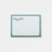 Blauw-grijze vleugels post-it® notes (Voorkant)