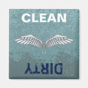 Blauw-grijze Wings Magnet Magneet
