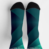 Blauw  & groen | Aangepaste naam Sokken (Top)