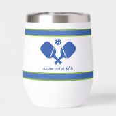 Blauw Groen Aangepaste Tekst Gepersonaliseerd Pick (Achterkant)