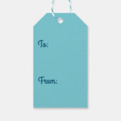 blauw groen abstract cadeau - labels cadeaulabel (Achterkant)