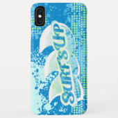 Blauw groen abstract surf omhoog hoesje (Achterkant)