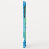 Blauw groen abstract surf omhoog hoesje (Achterkant/links)